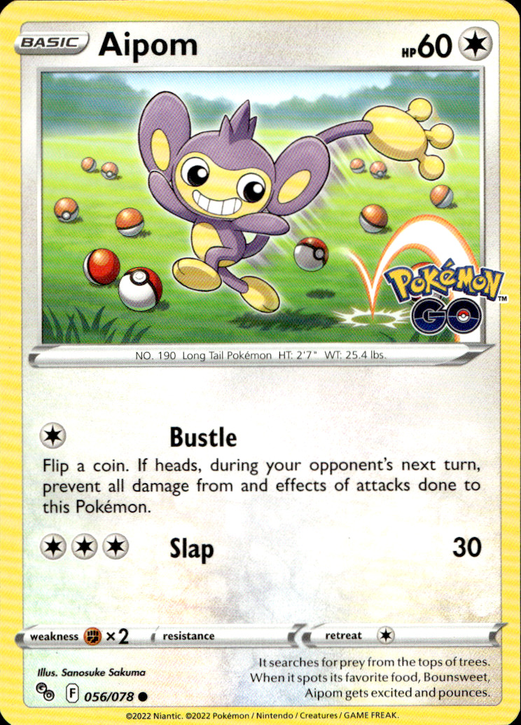 Scanned front of Aipom