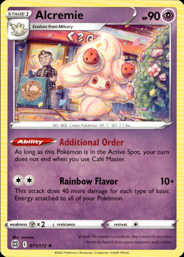 Scanned front of Alcremie