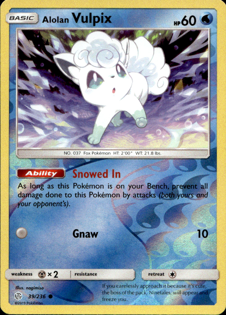 Scanned front of Alolan Vulpix