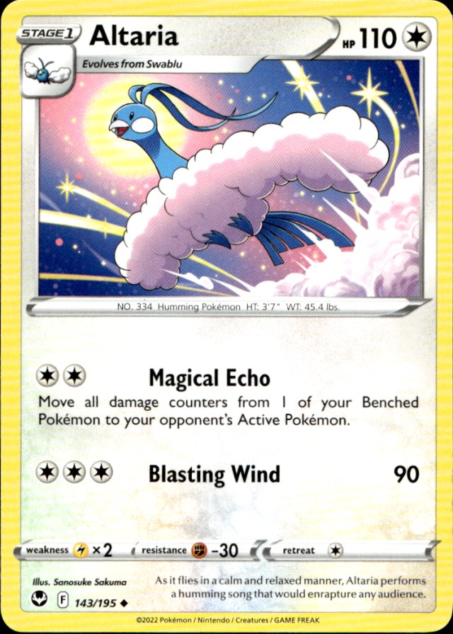 Scanned front of Altaria