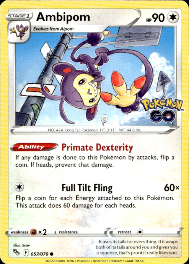 Scanned front of Ambipom