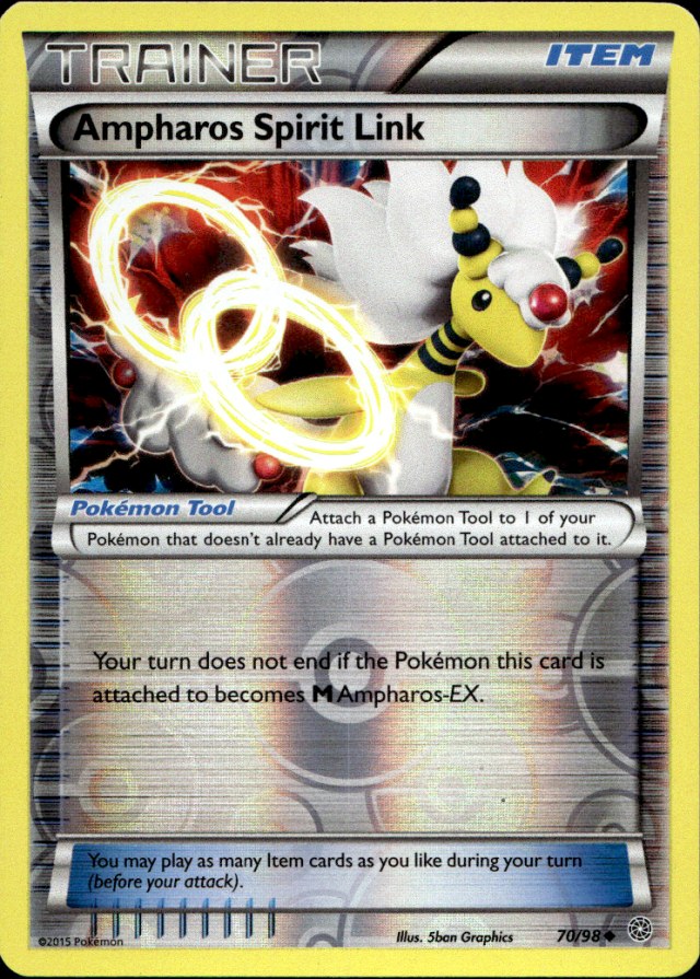 Scanned front of Ampharos Spirit Link