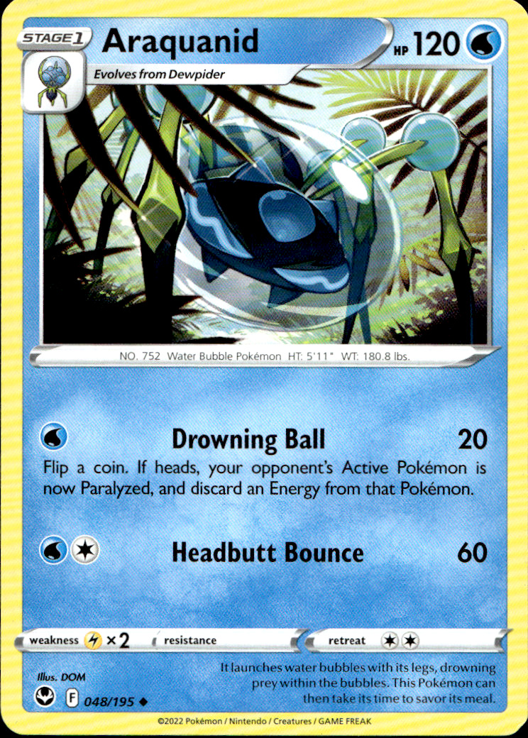 Scanned front of Araquanid