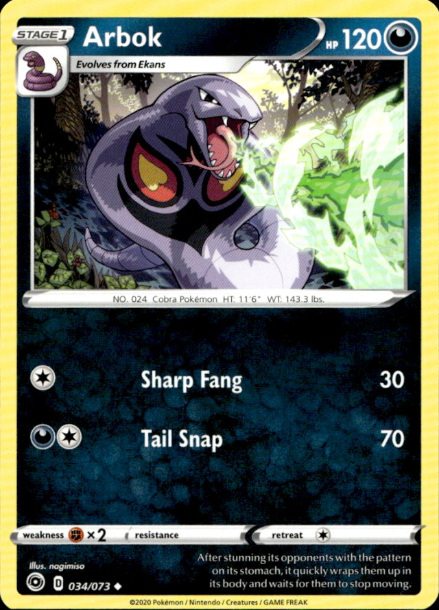 Scanned front of Arbok