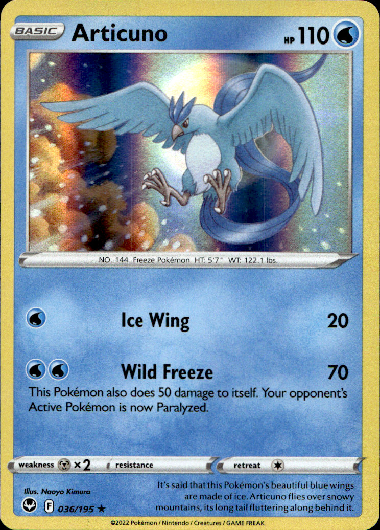 Scanned front of Articuno