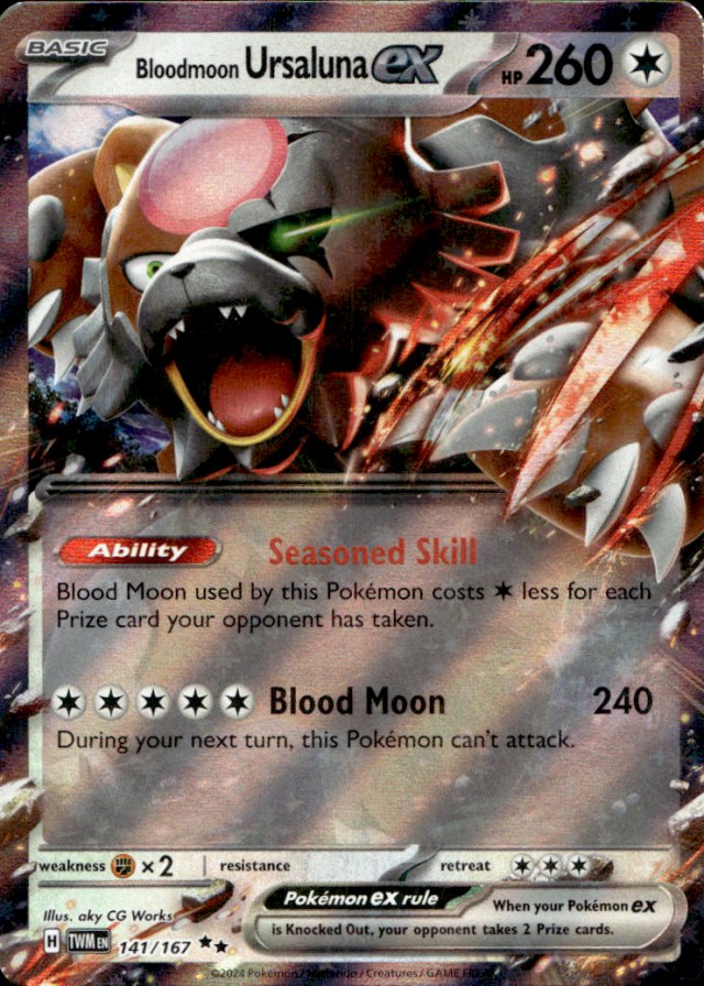 Scanned front of Bloodmoon Ursaluna ex