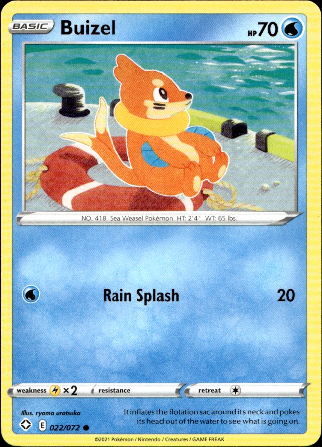 Scanned front of Buizel