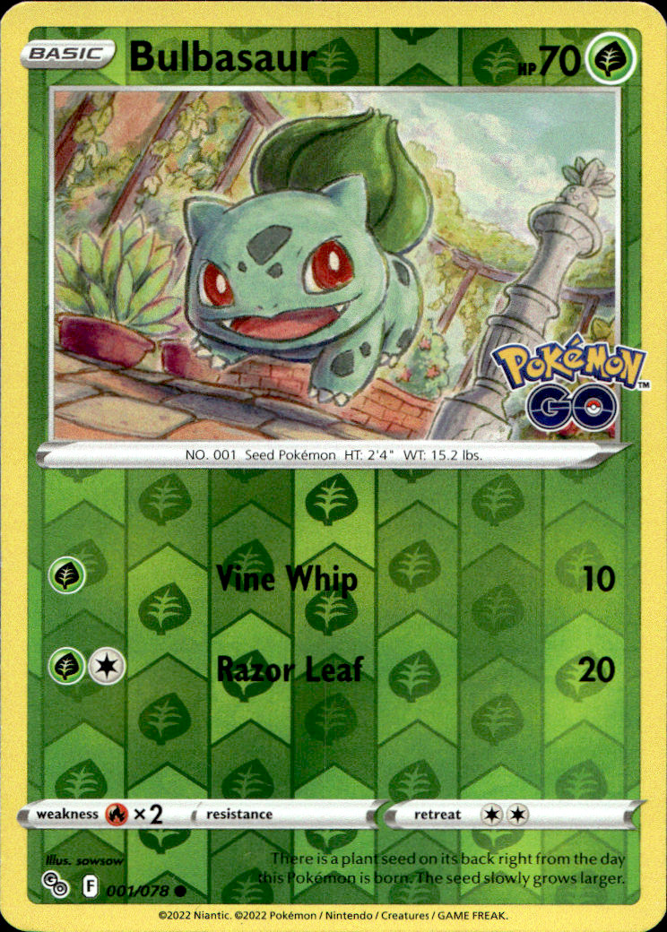 Scanned front of Bulbasaur