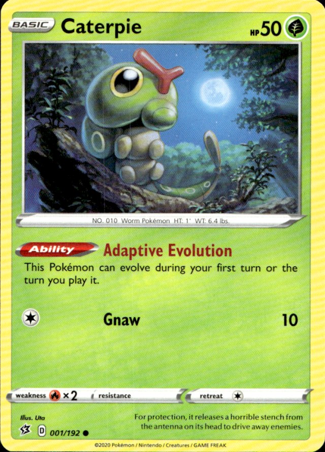 Scanned front of Caterpie