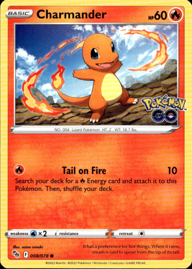 Scanned front of Charmander