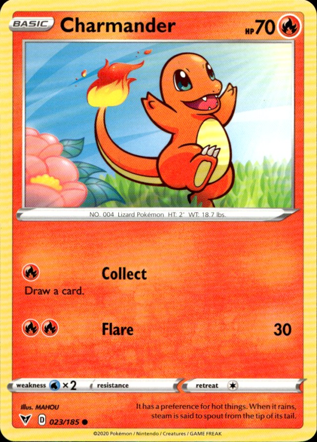 Scanned front of Charmander