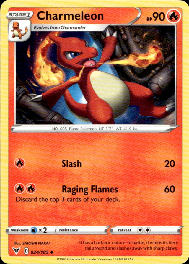 Scanned front of Charmeleon