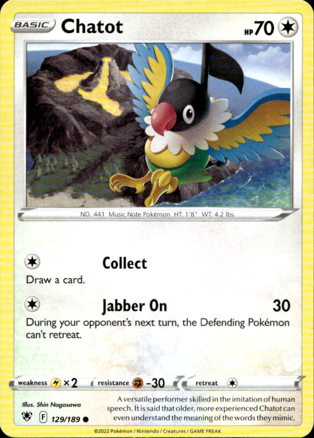 Scanned front of Chatot