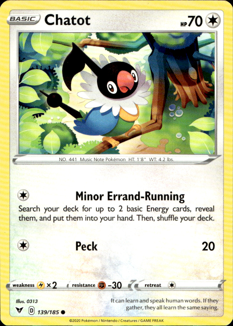 Scanned front of Chatot