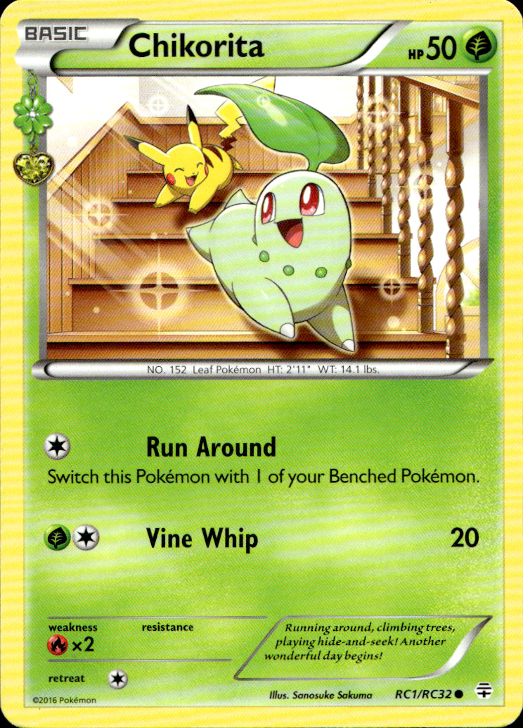 Scanned front of Chikorita