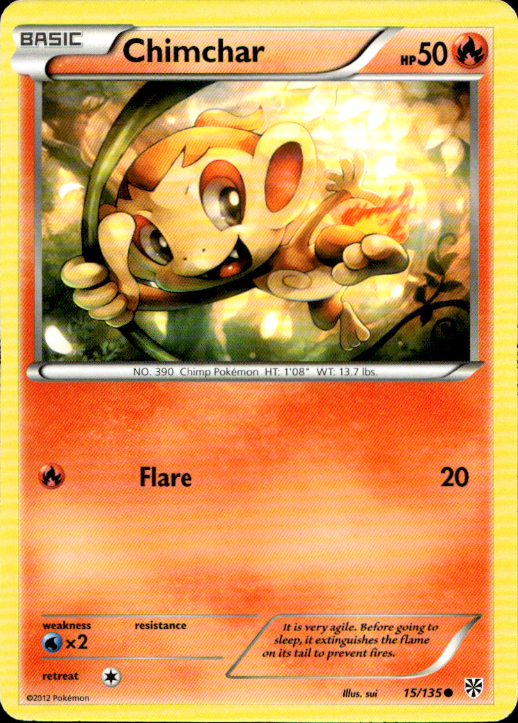 Scanned front of Chimchar