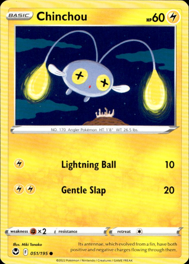 Scanned front of Chinchou