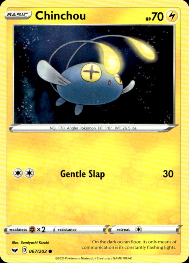 Scanned front of Chinchou