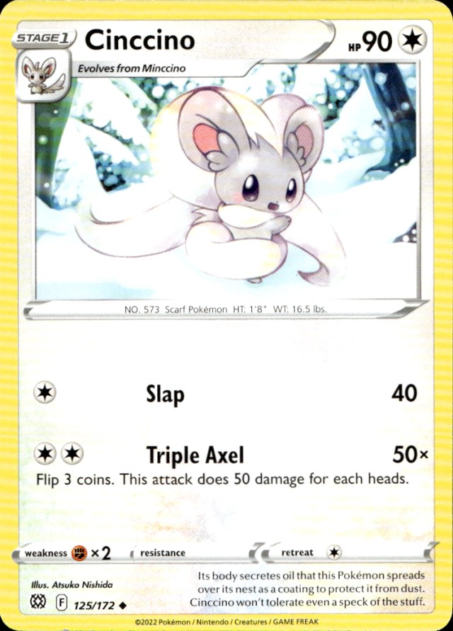 Scanned front of Cinccino