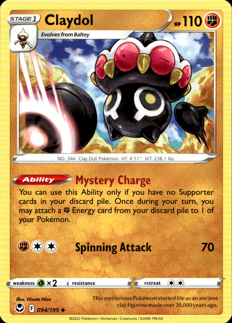 Scanned front of Claydol