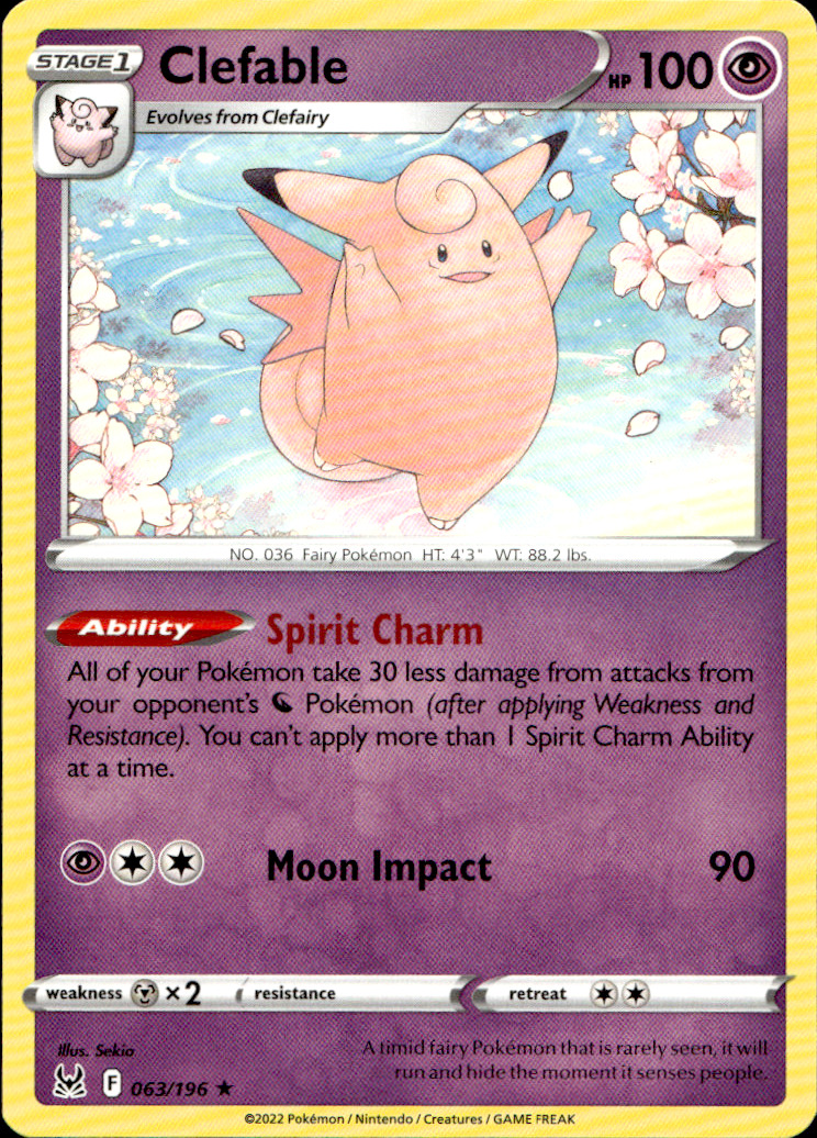 Scanned front of Clefable