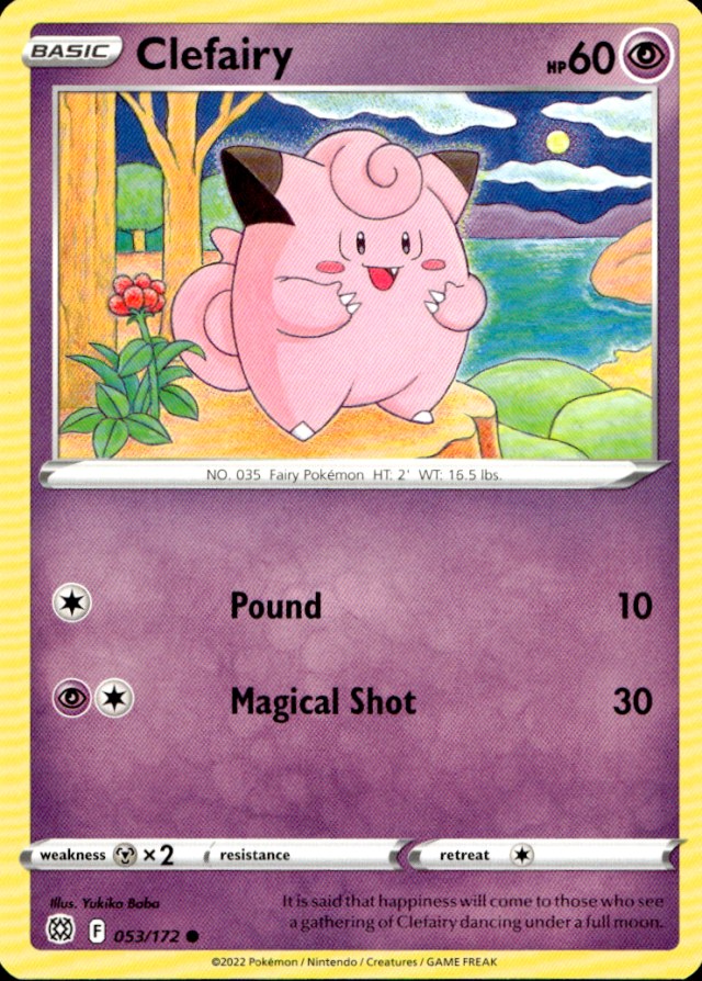 Scanned front of Clefairy