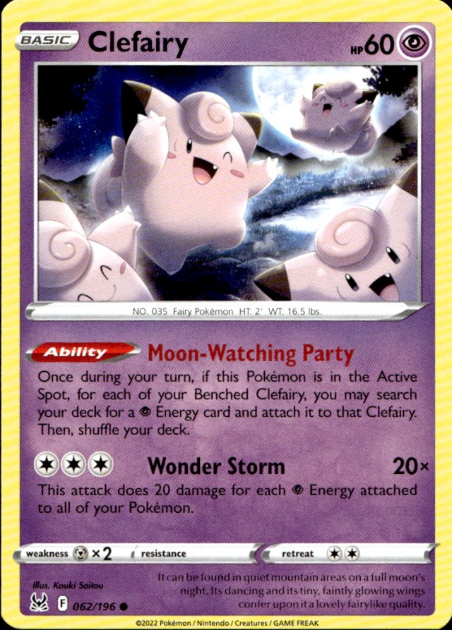 Scanned front of Clefairy