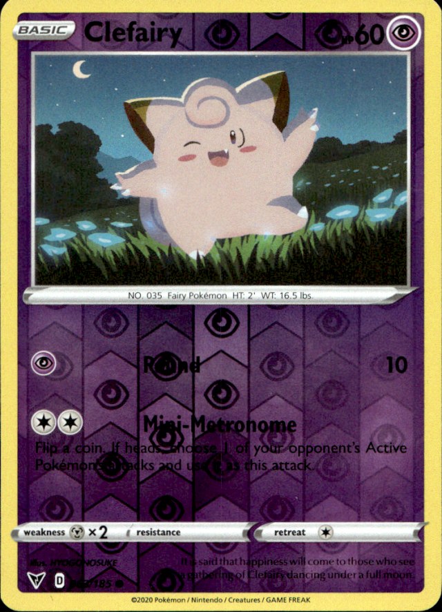 Scanned front of Clefairy