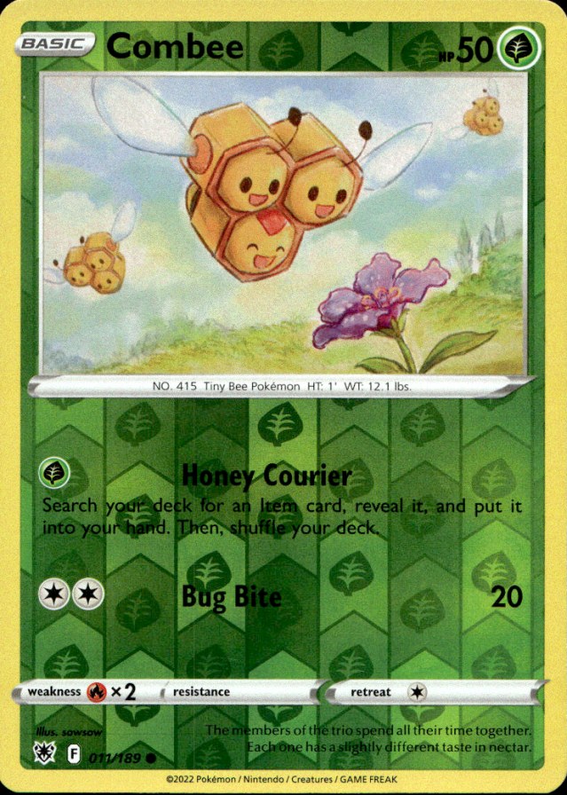 Scanned front of Combee