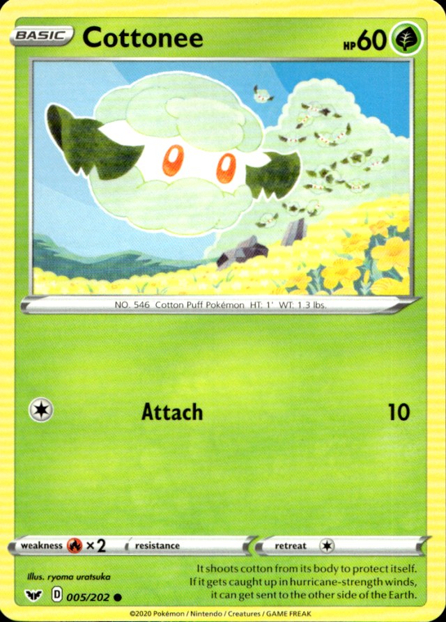 Scanned front of Cottonee