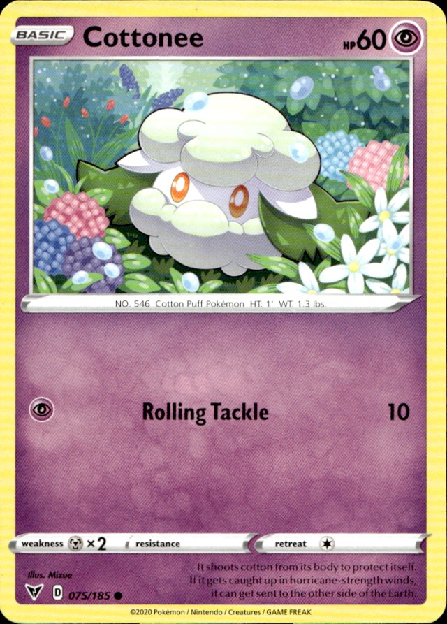 Scanned front of Cottonee