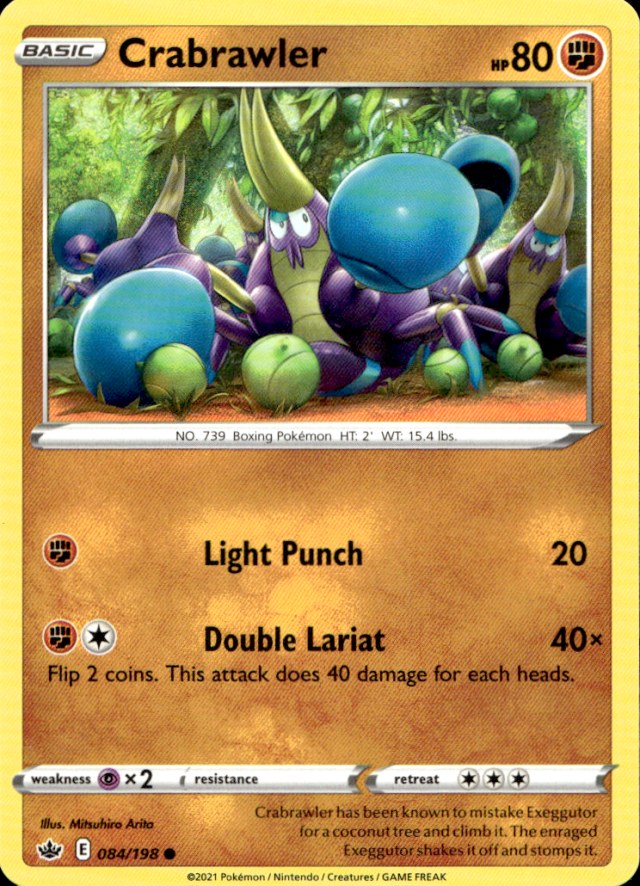 Scanned front of Crabrawler