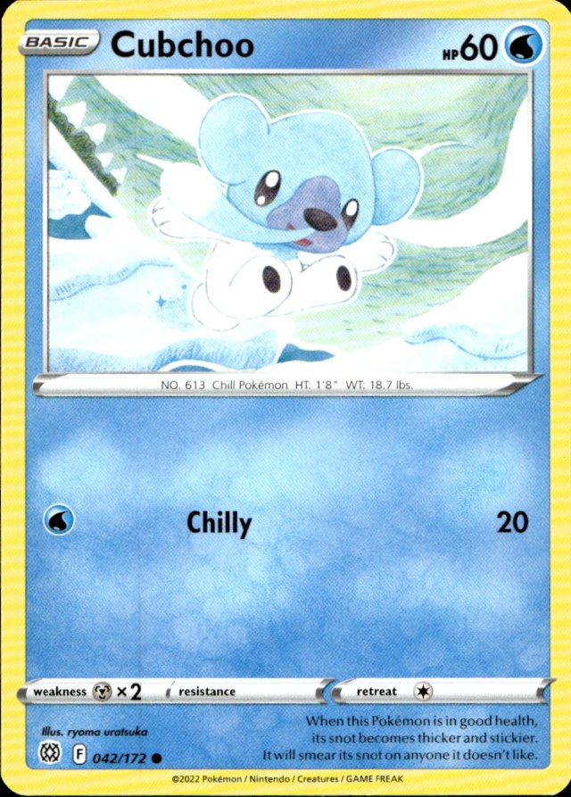 Scanned front of Cubchoo