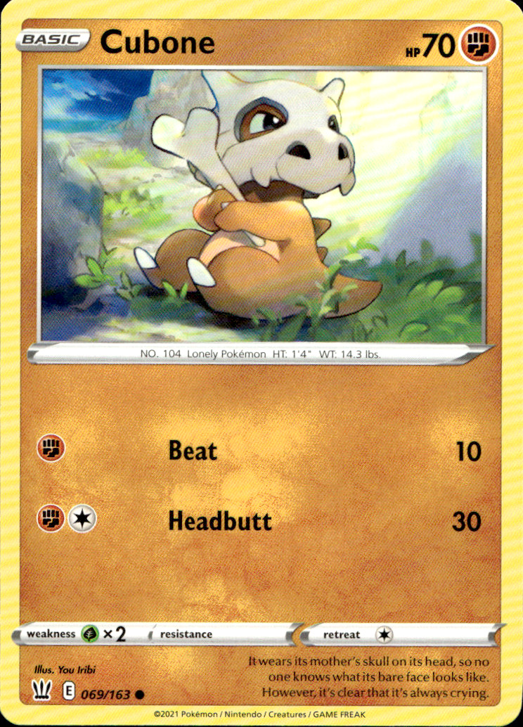 Scanned front of Cubone