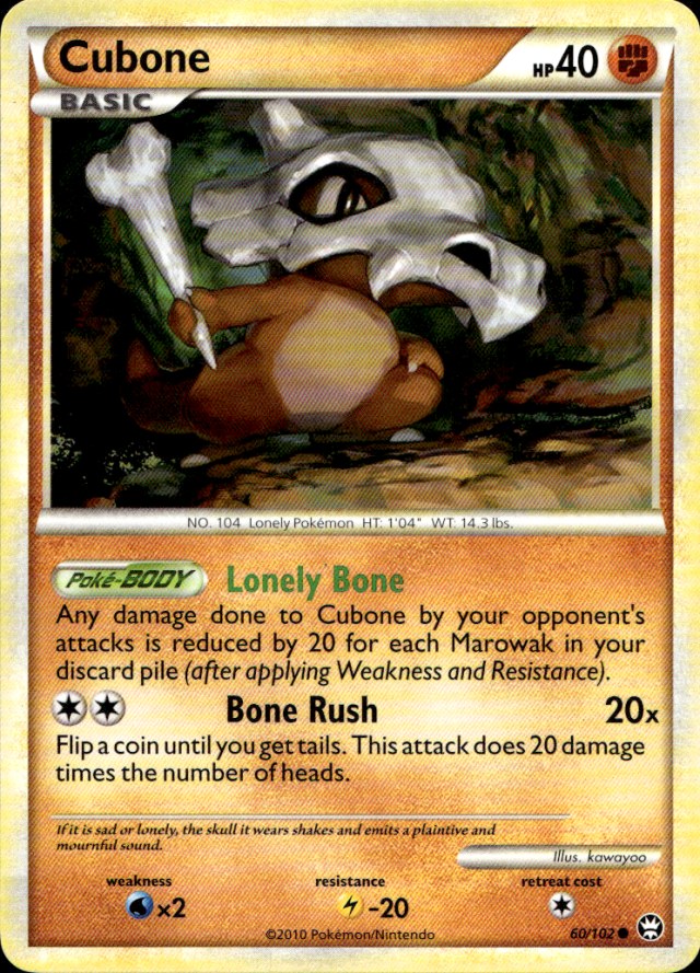 Scanned front of Cubone