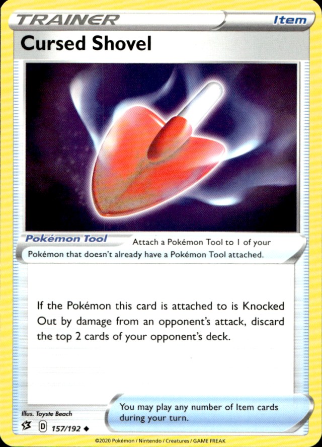 Scanned front of Cursed Shovel