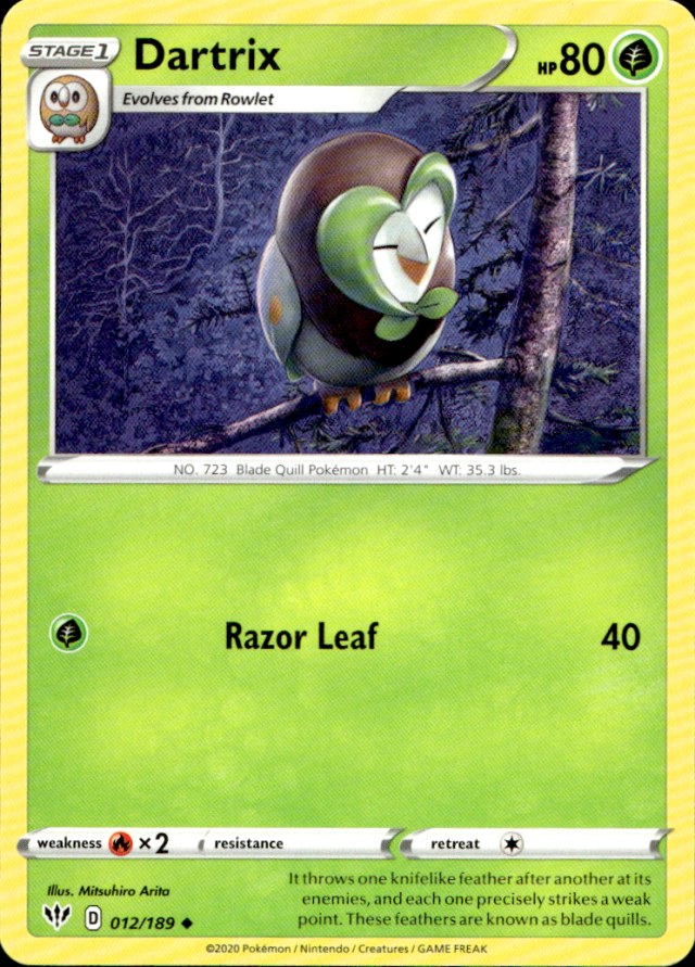 Scanned front of Dartrix