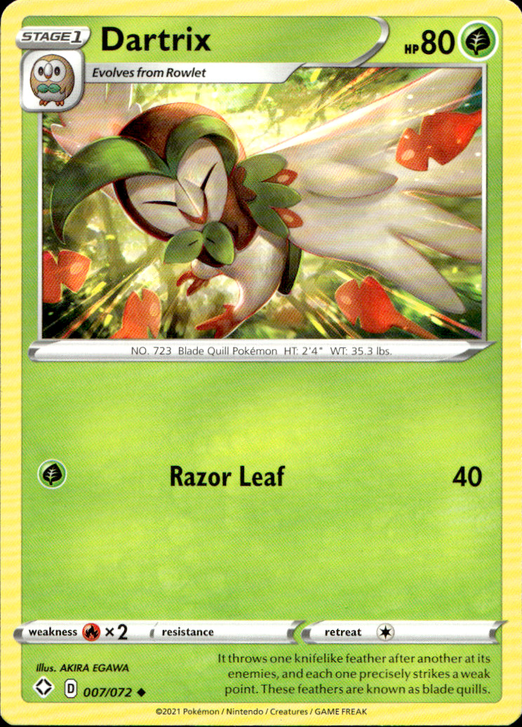 Scanned front of Dartrix