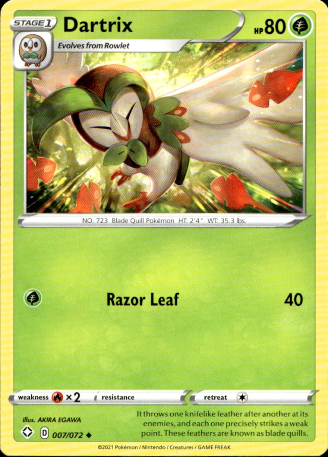 Scanned front of Dartrix