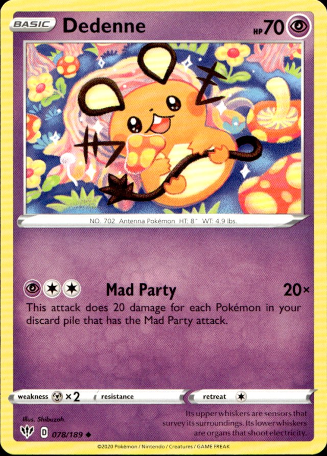 Scanned front of Dedenne