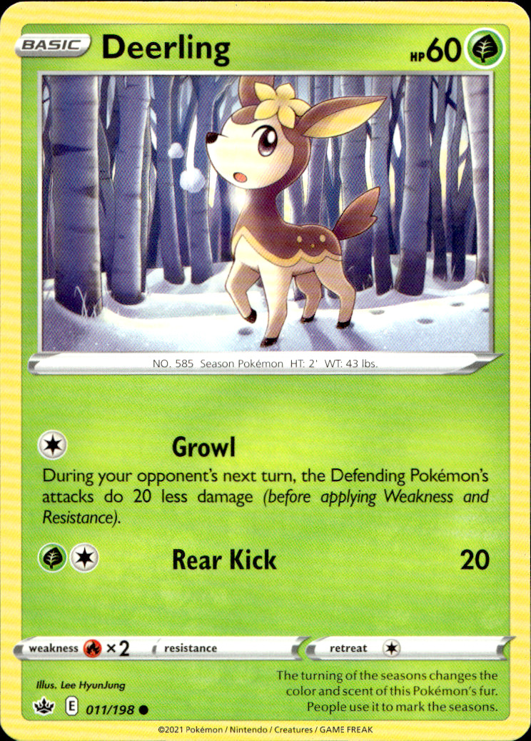 Scanned front of Deerling