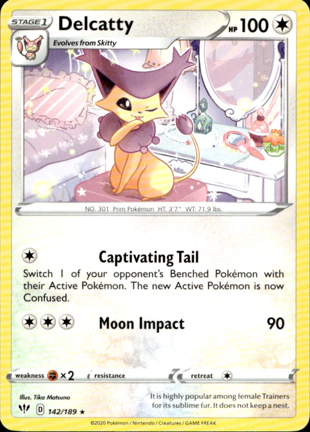 Scanned front of Delcatty