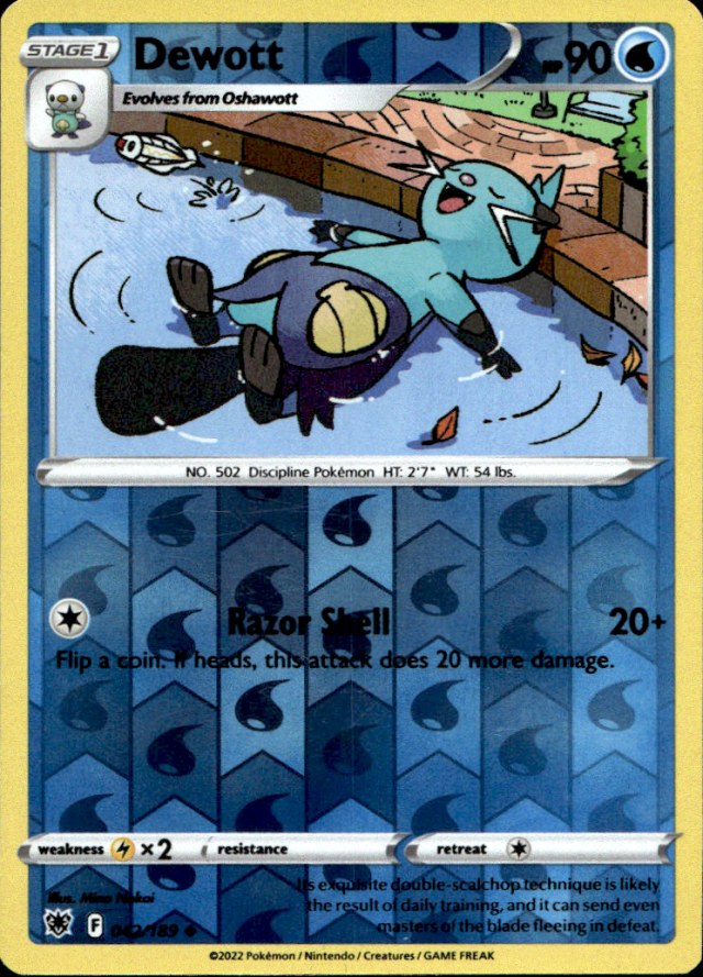 Scanned front of Dewott