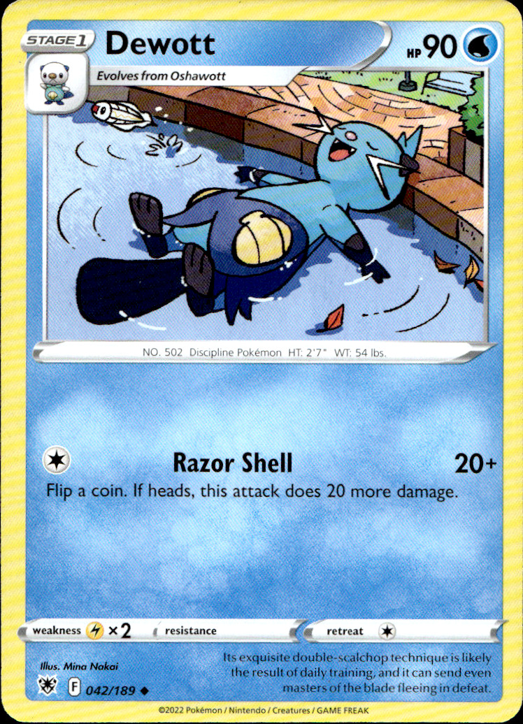 Scanned front of Dewott