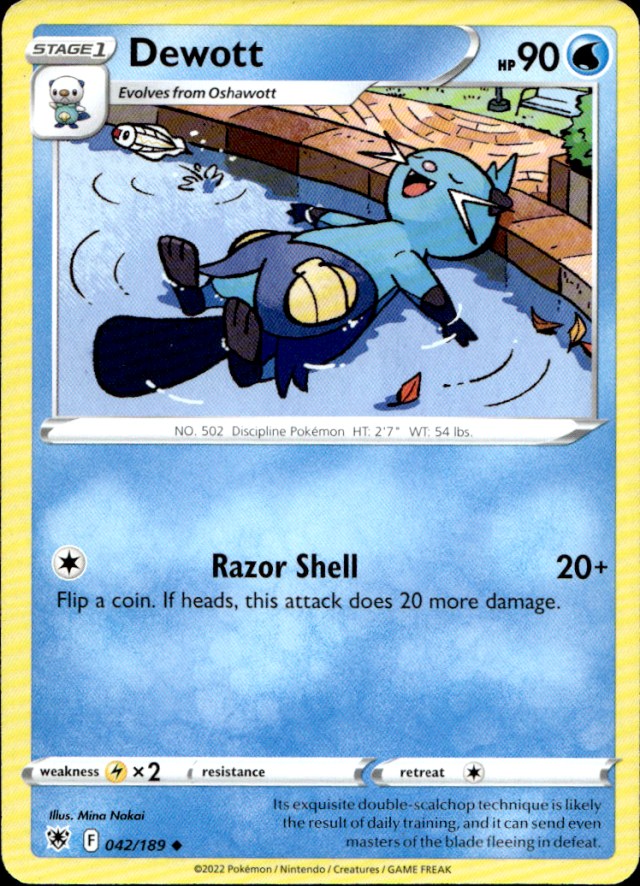 Scanned front of Dewott