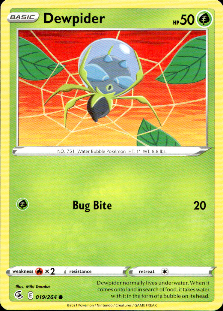 Scanned front of Dewpider