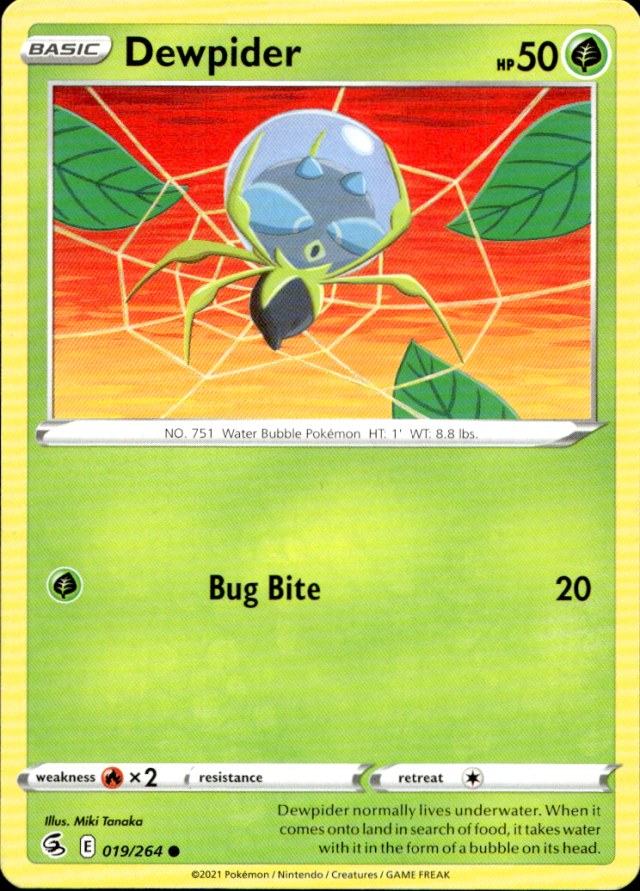 Scanned front of Dewpider
