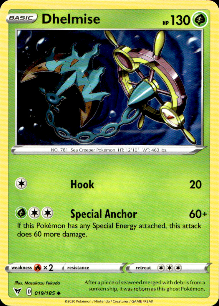 Scanned front of Dhelmise