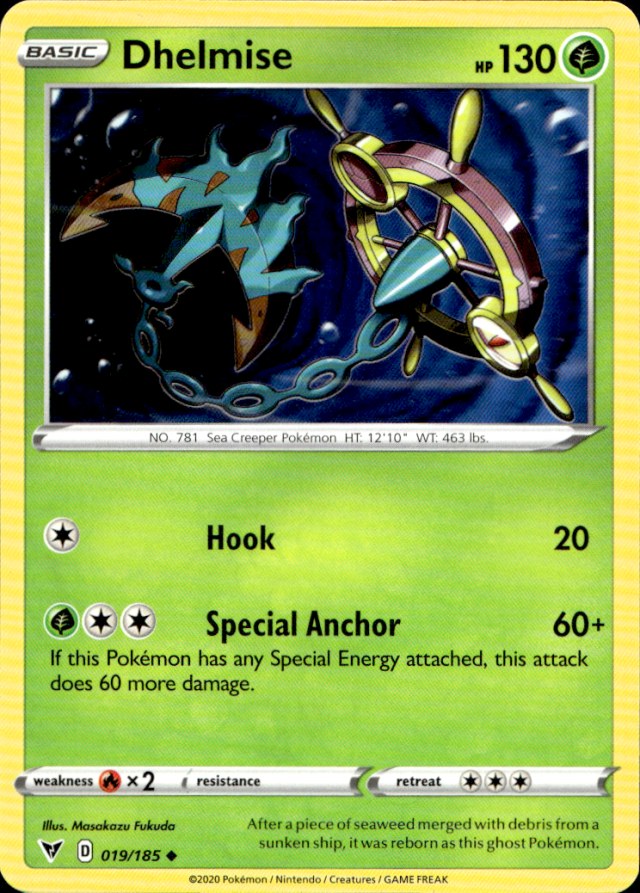 Scanned front of Dhelmise