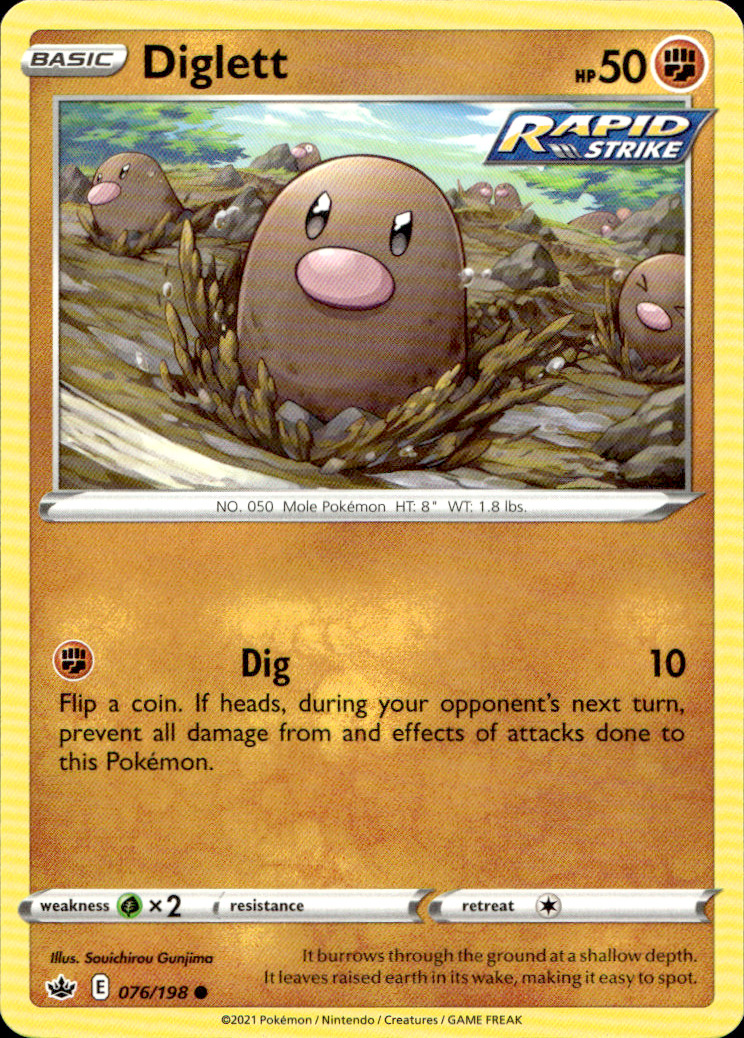 Scanned front of Diglett